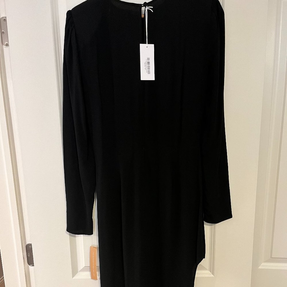 Reformation Black Granville Maxi Dress with Sexy Side Slit - NWT!